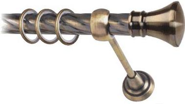 

Карниз Lm Decor Люксор 101 1р витой 25мм 3м антик, Люксор 101 1р витой 25мм 3.0м