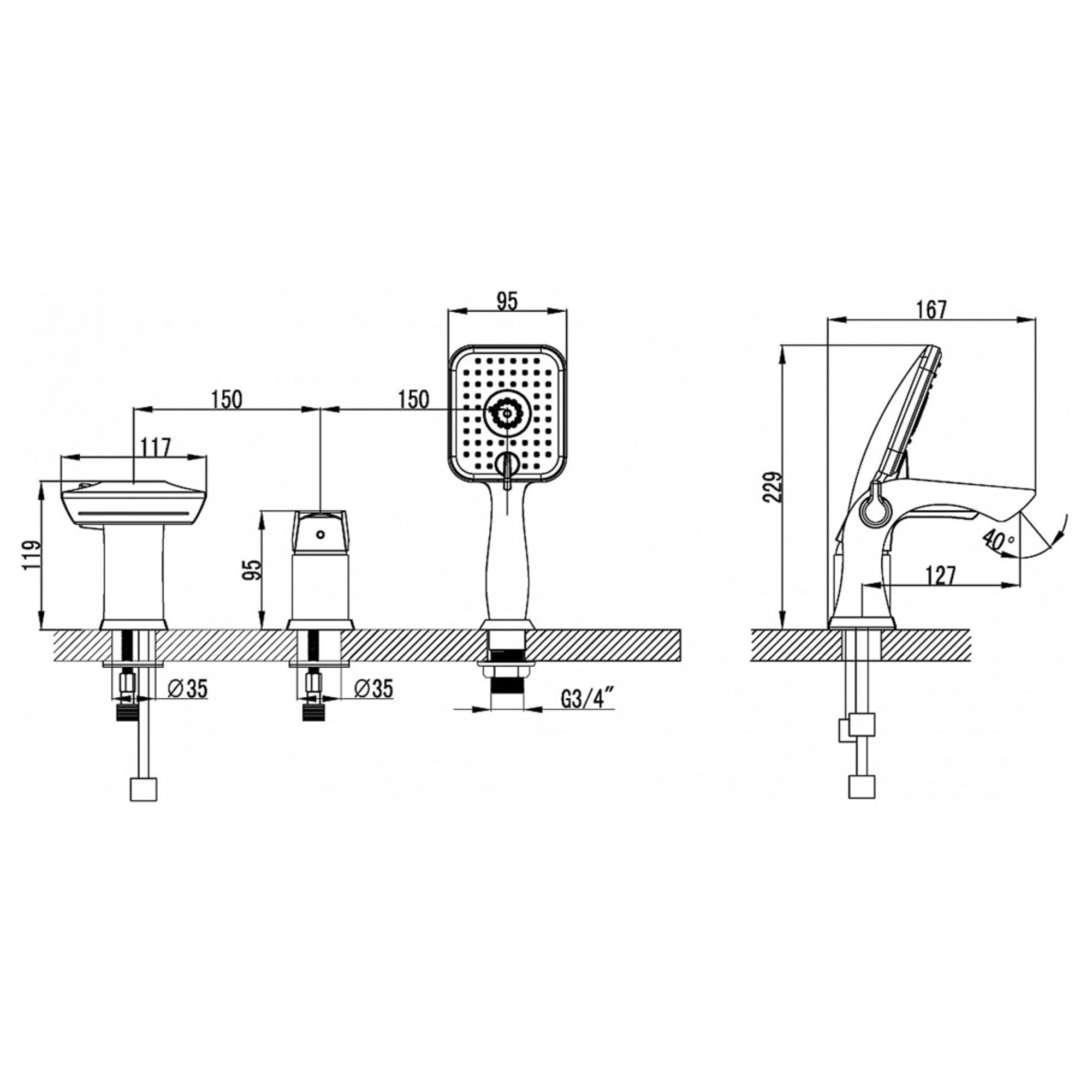 

Смеситель Lemark UNIT LM4545C, UNIT LM4545C
