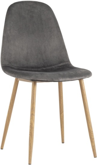 

Стул Stool Group Валенсия велюр серый, Стул Stool Group Валенсия велюр DC-93025H HLR-24 серый