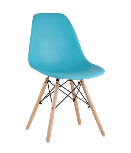 

Стул Stool Group DSW x4 бирюзовый [8056PP BLUE X4], Стул Stool Group DSW x4 8056PP BLUE X4 бирюзовый