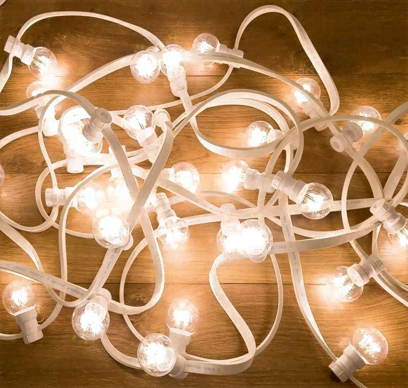 

Новогодняя гирлянда Neon-night LED Galaxy Bulb String 10 м белый провод белый [331-305], Готовый набор: Гирлянда Belt Light, 25 ламп, 10 м, в каждой лампе 6 светодиодов, цвет белый, цвет