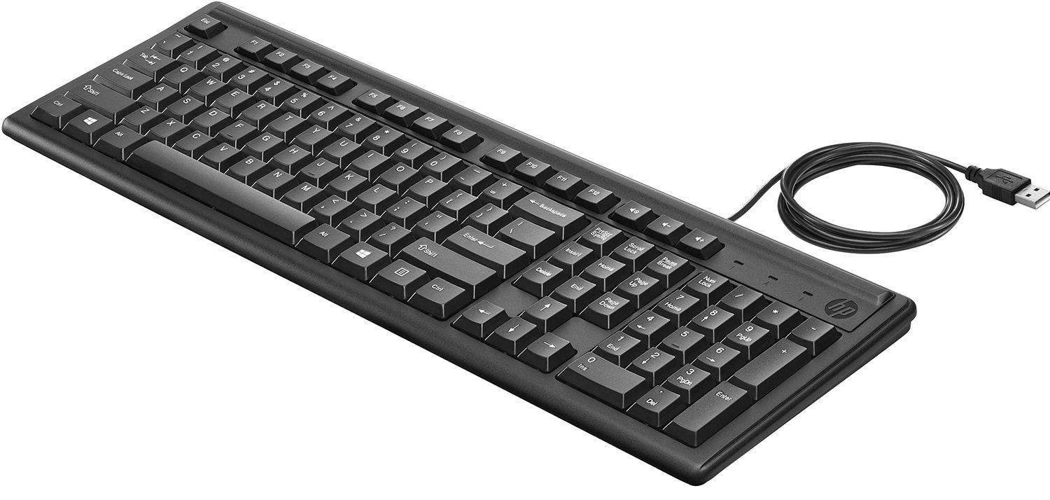 

Клавиатура HP 100 USB черный [2UN30AA], 100 USB