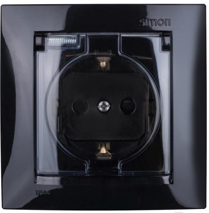 

Розетка Simon 1590450-032 черный, 1590450-032