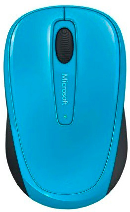 

Мышь Microsoft Wireless Mobile Mouse 3500 Cyan Blue голубой (GMF-00271)