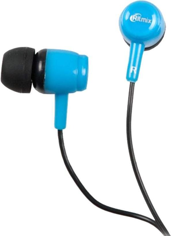 

Наушники Ritmix RH-020 (черный/синий), RH-020