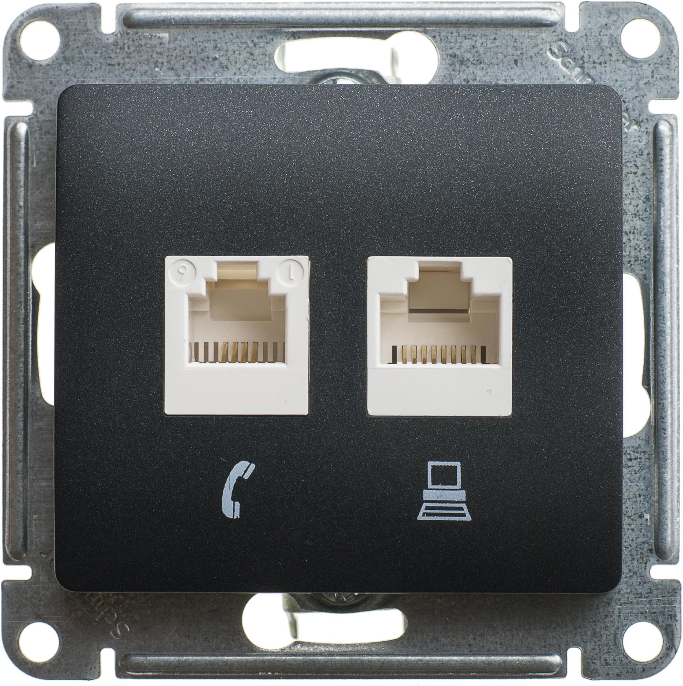 

Розетка Schneider Electric Glossa GSL000785KK