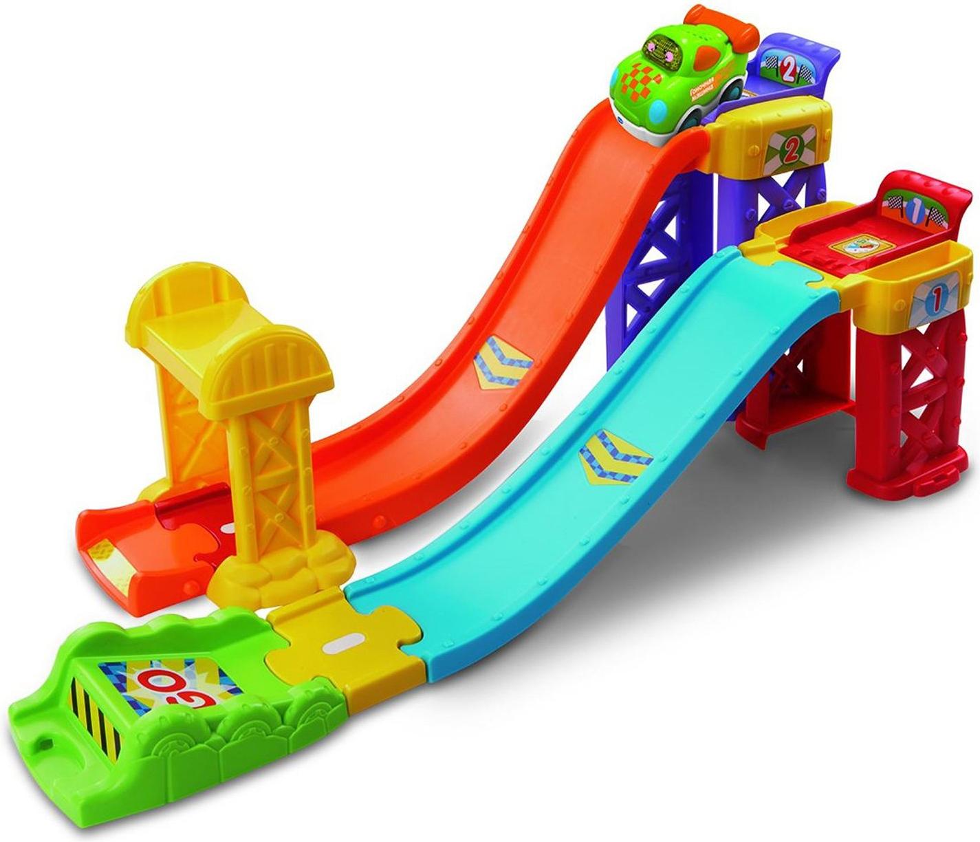 

Автотрек игрушечный Vtech 2 в 1 Гоночный спуск [80-164726], 2 в 1 Гоночный спуск