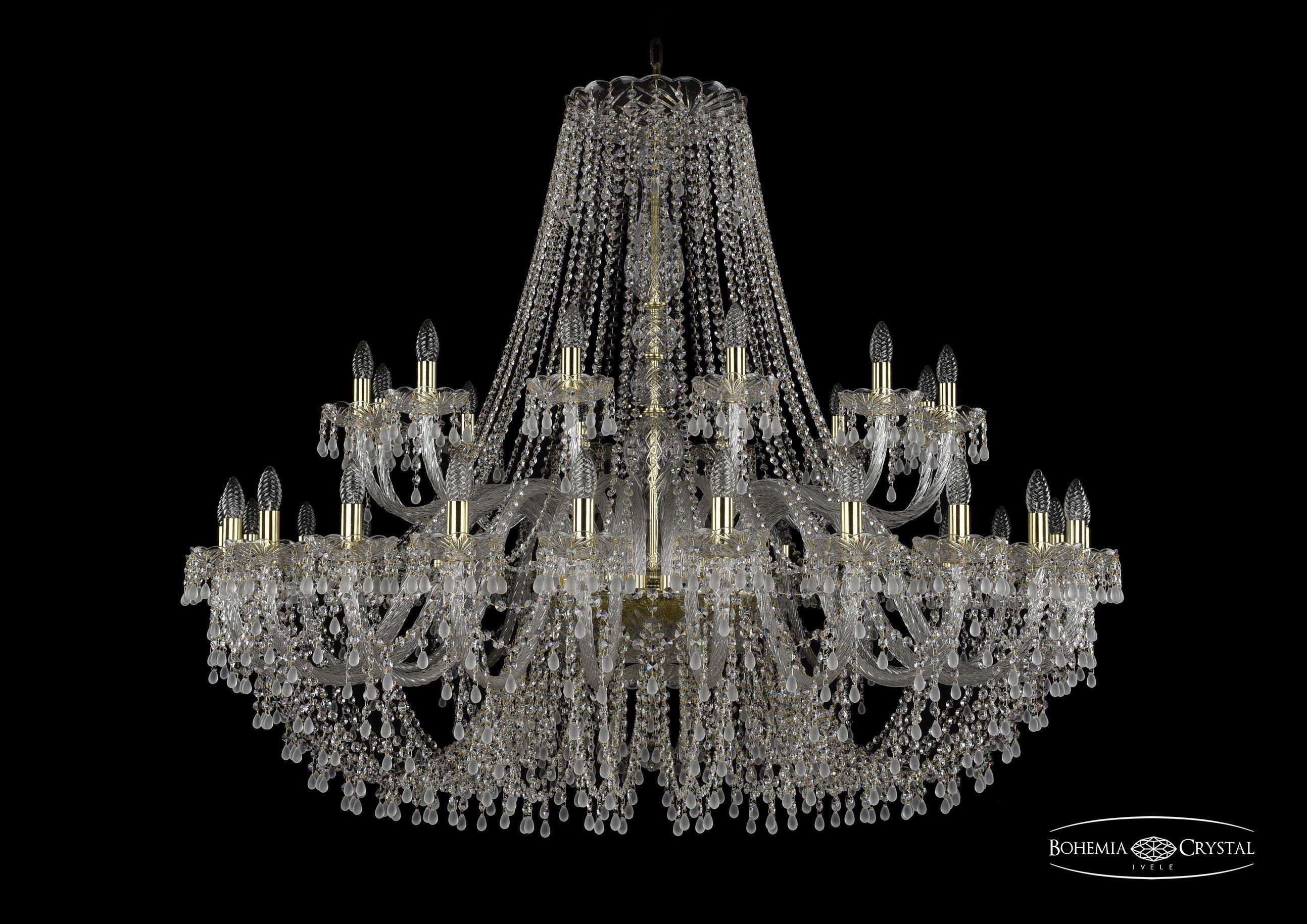 

Подвесная люстра Bohemia Ivele Crystal 1410/24+12/530/G/V0300