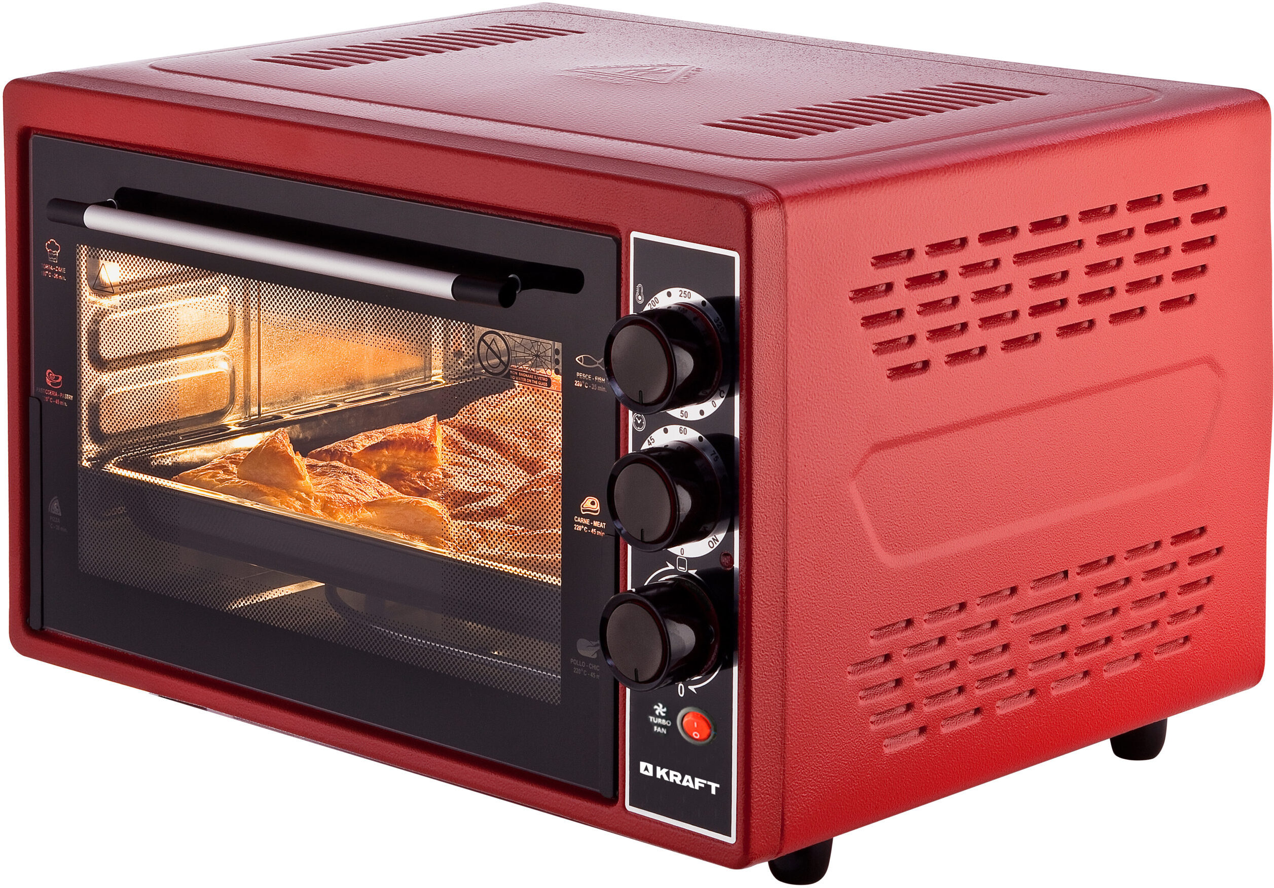 

Мини-печь Kraft KF-MO4506R красный, Мини-печь Kraft KF-MO4506R
