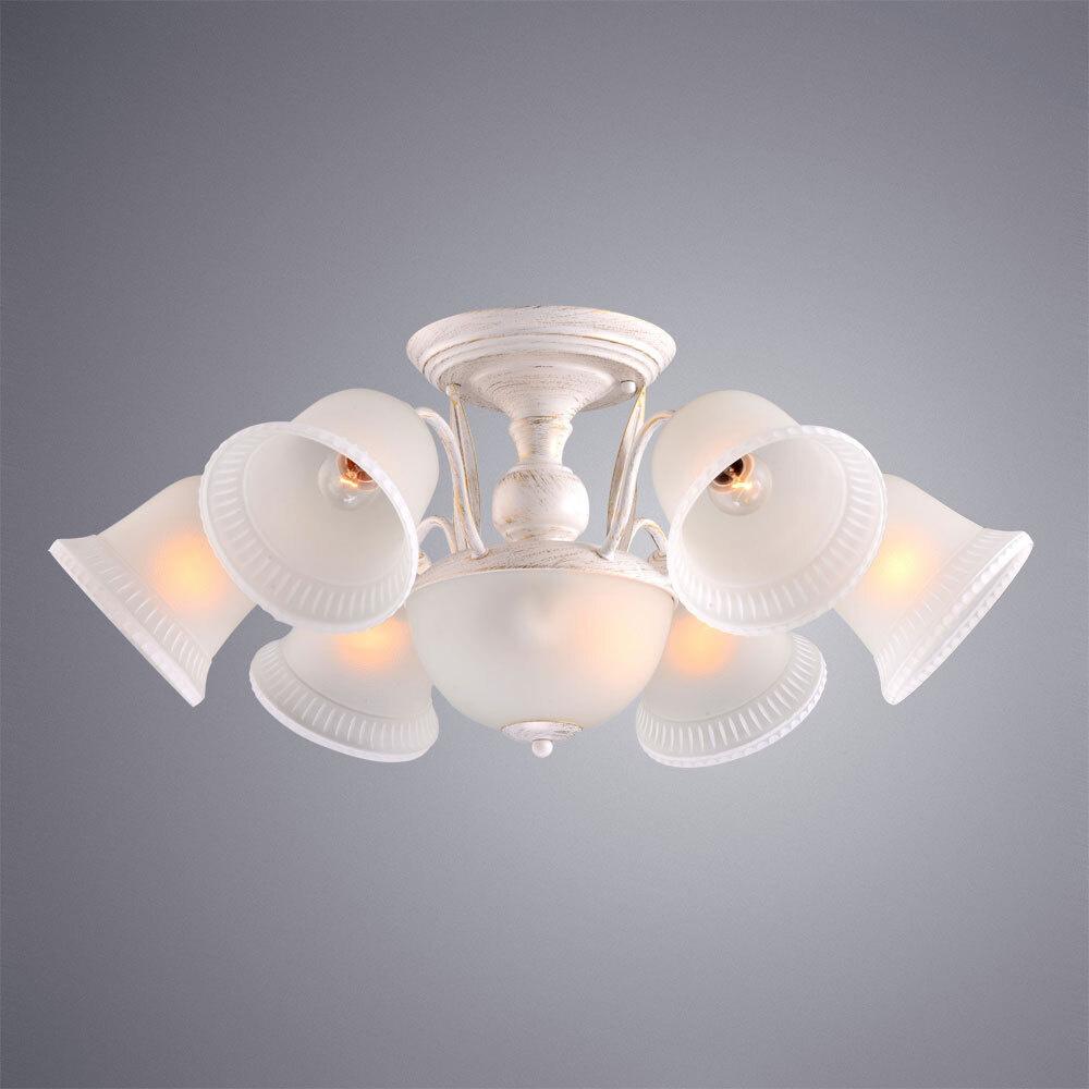 

Люстра Arte Lamp A6306PL-8WG, Припотолочная люстра Arte Lamp Campanula A6306PL-8WG