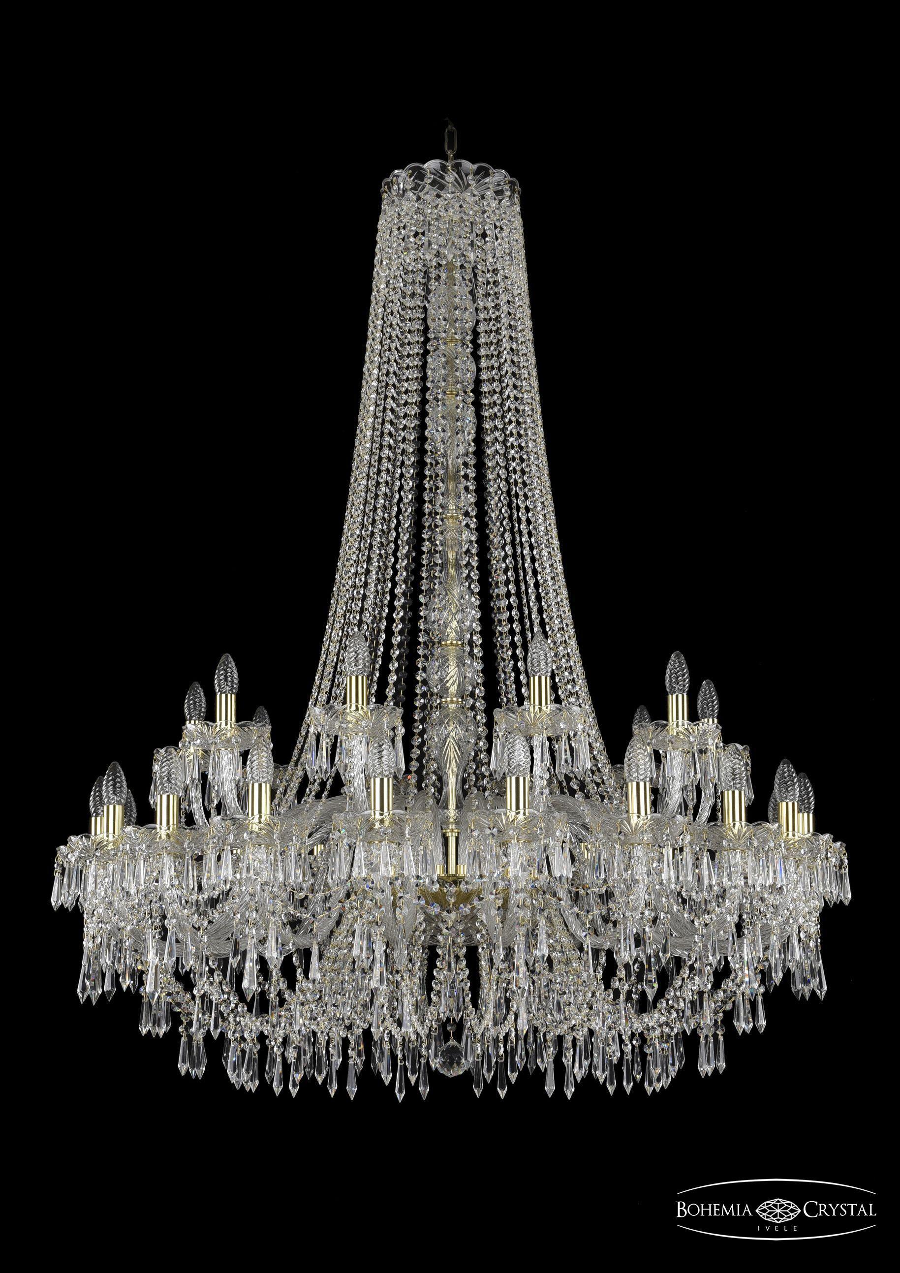

Подвесная люстра Bohemia Ivele Crystal 1403/20+10/400/h-117/G