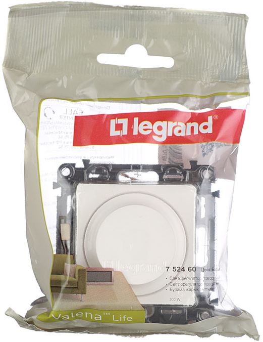 

Диммер Legrand Valena Life 752460 белый