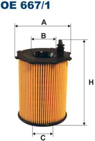 

Фильтр масляной Filtron OE667/1