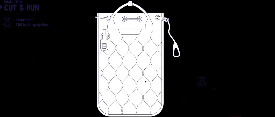 

Дорожная сумка Pacsafe Travelsafe 5L GII черный [10470100], Travelsafe 5L GII