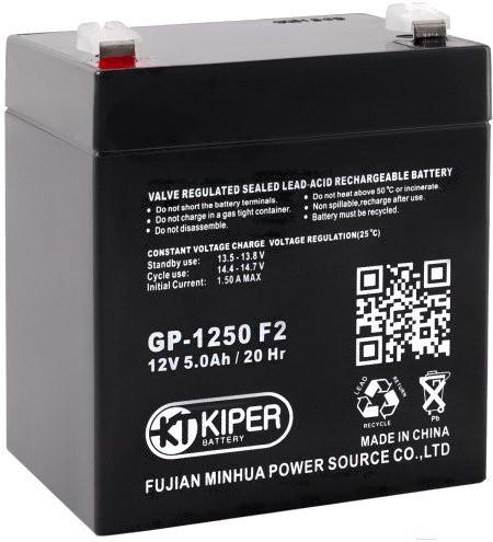 

Батарея для ИБП Kiper GP-1250 (12V/5Ah), Аккумулятор для ИБП Kiper GP-1250 F2 12V/5Ah