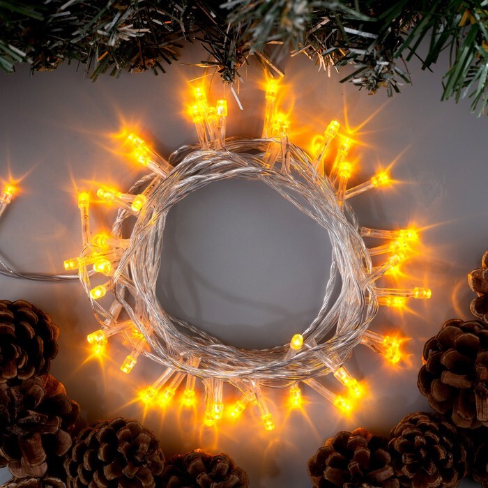 

Новогодняя гирлянда Luazon Нить 50 LED 5м желтый [3556760], Новогодняя гирлянда Luazon Нить 50 LED 5м 3556760 желтый