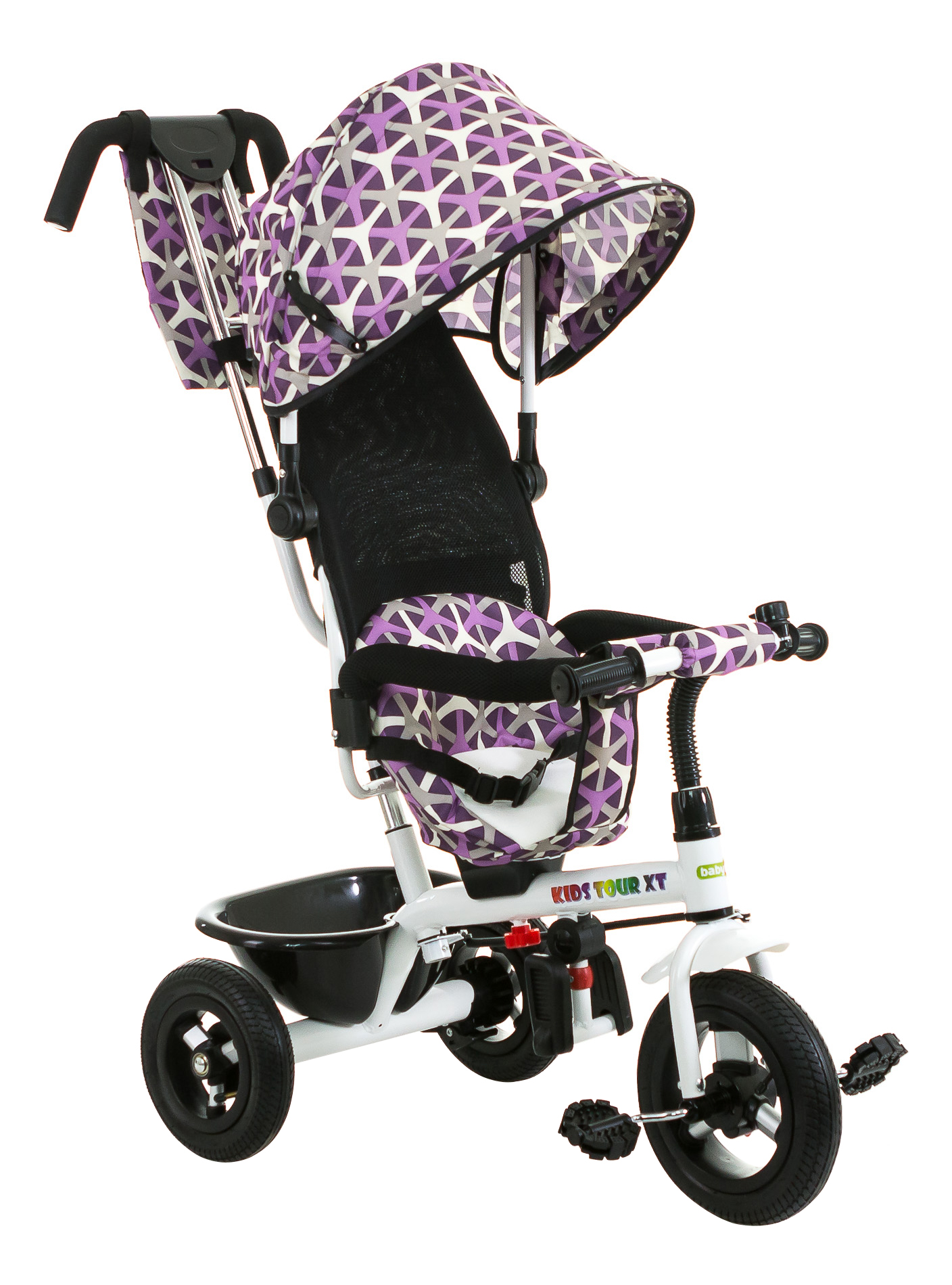 

Велосипед детский с ручкой Babyhit Kids Tour XT White/Violet, Kids Tour XT