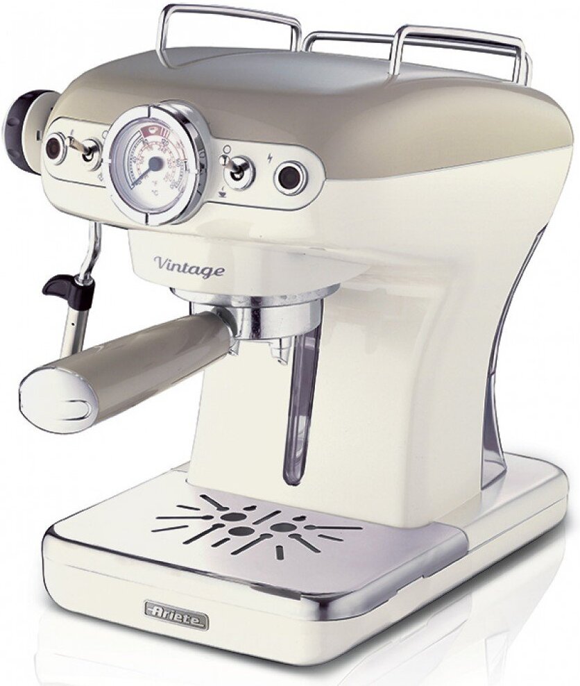 

Рожковая помповая кофеварка Ariete Vintage 1389 (бежевый), Кофеварка Ariete 1389 Vintage 00M138913AR0 Beige