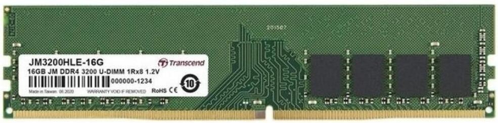 

Оперативная память Transcend DDR4 [JM3200HLE-16G], Оперативная память Transcend JetRam 16GB DDR4 PC4-25600 JM3200HLE-16G