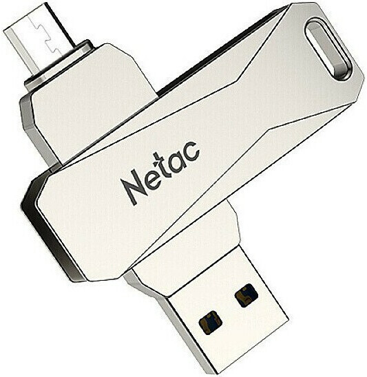 

USB Flash-накопитель Netac 128GB USB 3.0+MicroUSB FlashDrive Netac U381