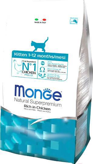 

Корм для кошек Monge Daily Line Kitten Rich in Chicken 1.5кг, Daily Line Kitten Rich in Chicken 1.5кг