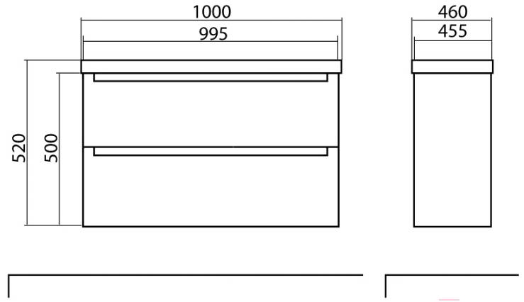 

Тумба с умывальником Аква Родос HeadWay 100 подвесная [АР0001774], HeadWay 100, умывальник Дельта