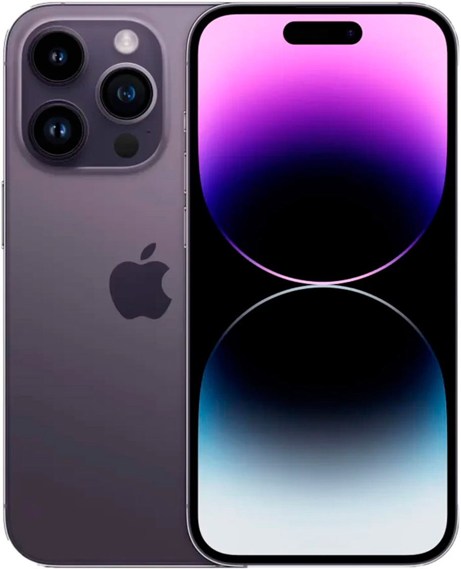 

Смартфон Apple A2892 iPhone 14 Pro 128Gb 6Gb темно-фиолетовый (MQ0D3CH/A)