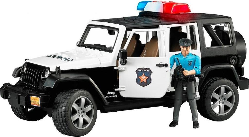

Игрушка Bruder Внедорожник Jeep Wrangler Unlimited Rubicon Полиция с фигуркой [02-526], Внедорожник Jeep Wrangler Unlimited Rubicon Полиция с фигуркой