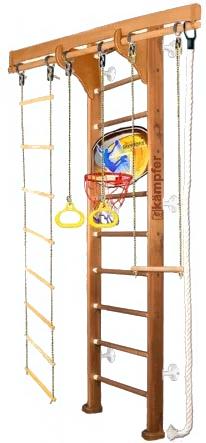 

Детский спортивный комплекс Kampfer Wooden Ladder Ceiling Basketball Shield №2 стандарт ореховый, Wooden Ladder Ceiling Basketball Shield №2 стандарт