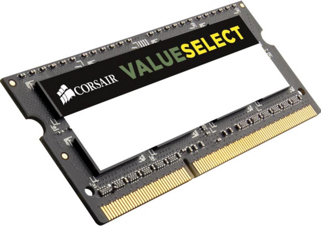 

Оперативная память Corsair Value Select 4GB DDR3 SO-DIMM PC3-12800 (CMSO4GX3M1A1600C11), Value Select 4GB DDR3 SO-DIMM PC3-12800