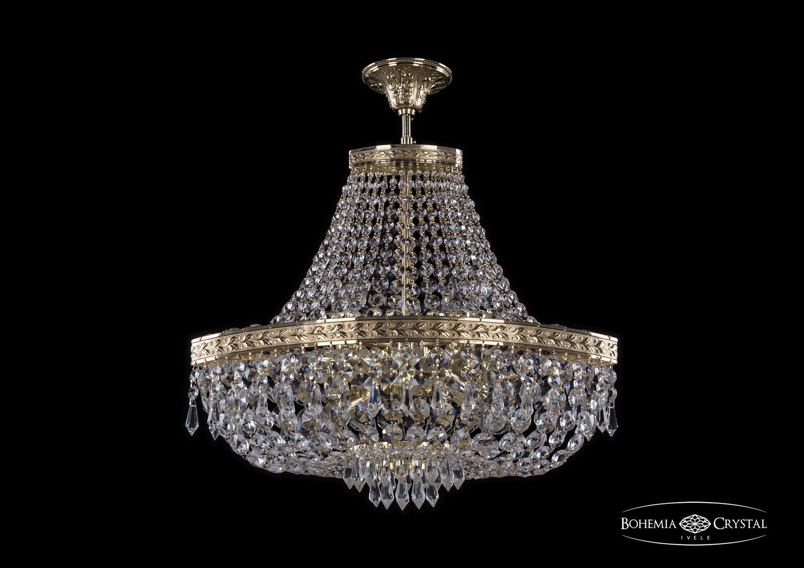 

Люстра на штанге Bohemia Ivele Crystal 19273/H1/45IV G