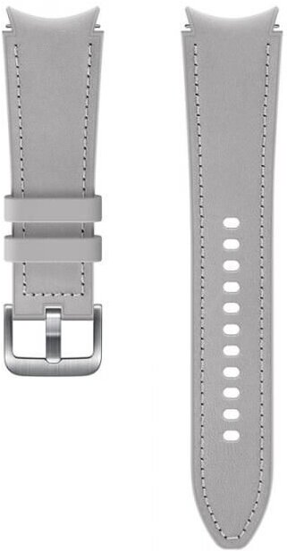 

Ремешок для часов Samsung Hybrid Band для Galaxy Watch4 Silver [ET-SHR89LSEGRU], Ремешок Samsung Hybrid Leather для Samsung Galaxy Watch4 (20 мм, M/L, серебро)