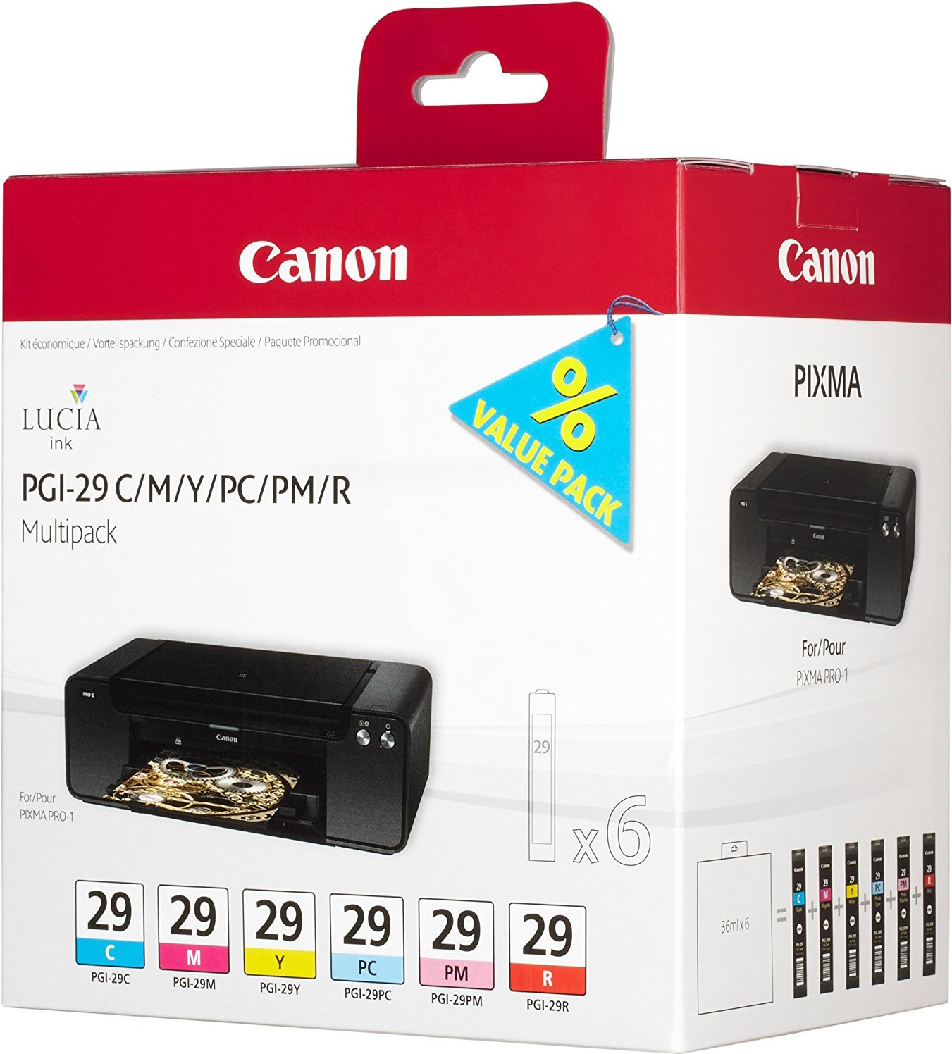 

Картридж для принтера Canon PGI-29 CMY/PC/PM/R Multi [4873B005], Картридж Canon PGI-29 CMY/PC/PM/R Multi 4873B005