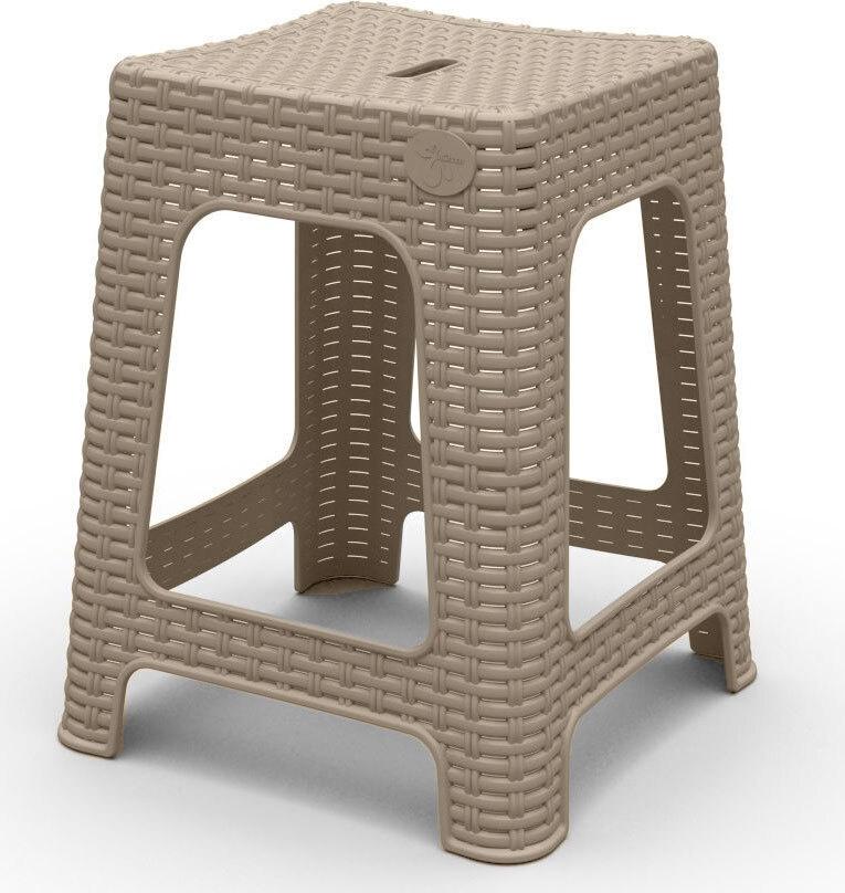 

Стул INGREEN Rattan сливочный, Табурет INGREEN Rattan ING6181БШК сливочный
