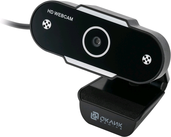 

Web-камера Oklick 1Mpix USB2.0 с микрофоном черный [OK-C012HD], Веб-камера Oklick OK-C012HD