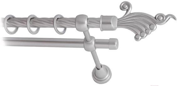 

Карниз Lm Decor Кения 023 2р витой 3.6м сатин, Кения 023 2р витой 16мм 3.6м