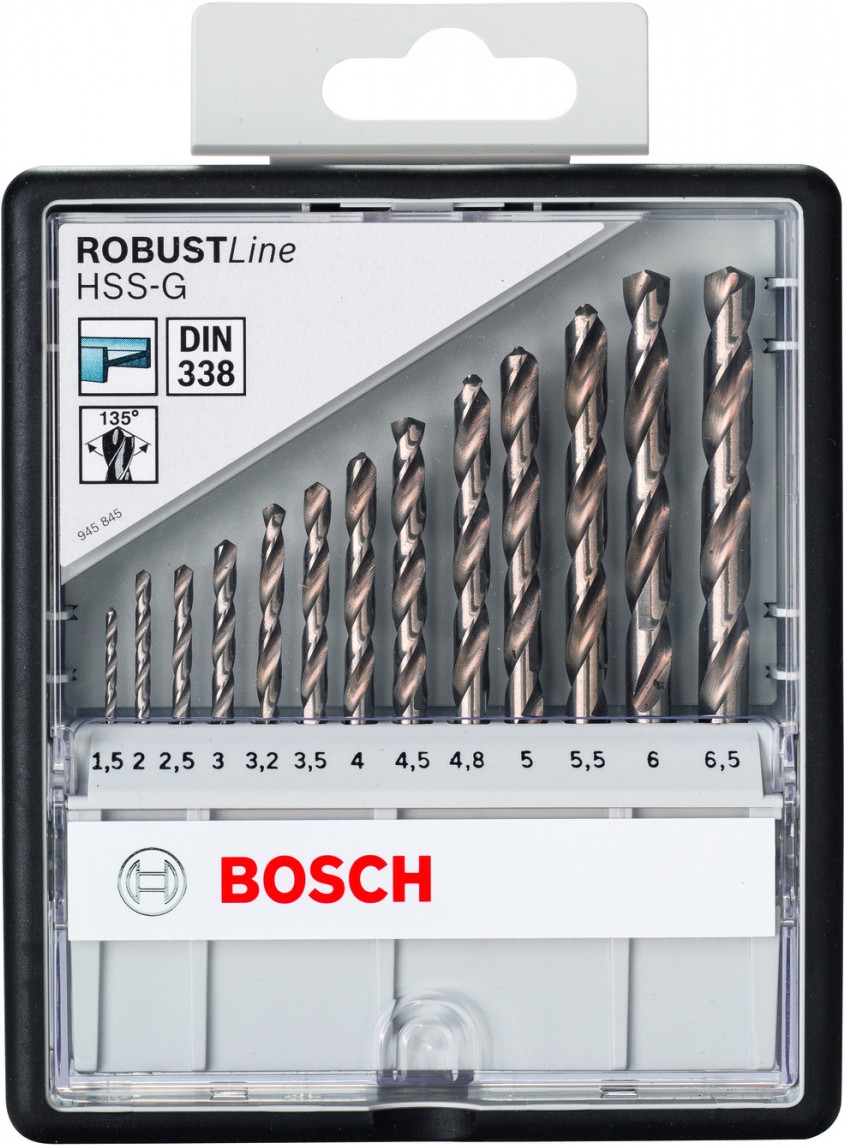 

Набор сверл Bosch 2.607.010.538, Набор сверл Bosch Robust Line HSS-G 2.607.010.538