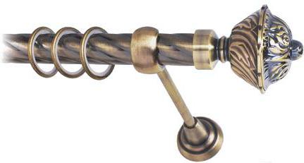 

Карниз Lm Decor Империя 168 1р витой 25мм 3.2м антик, Империя 168 1р витой 25мм 3.2м