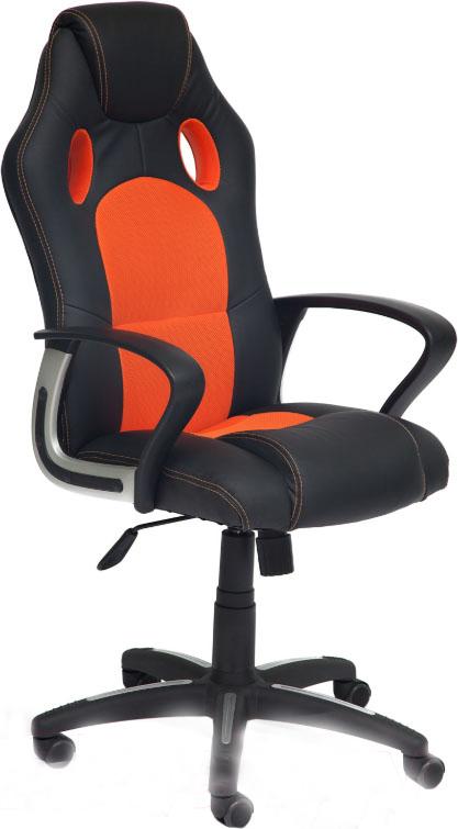 

Офисное кресло Tetchair Racer New экокожа/ткань черный/оранжевый, Racer New экокожа/ткань