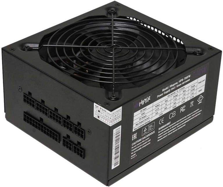 

Блок питания Hiper HPB-650FM (ATX 2.31, 650W, Active PFC, 80Plus BRONZE, 140mm fan, Full-modular, черный) BOX OK, Блок питания для компьютеров Hiper HPB-650FM