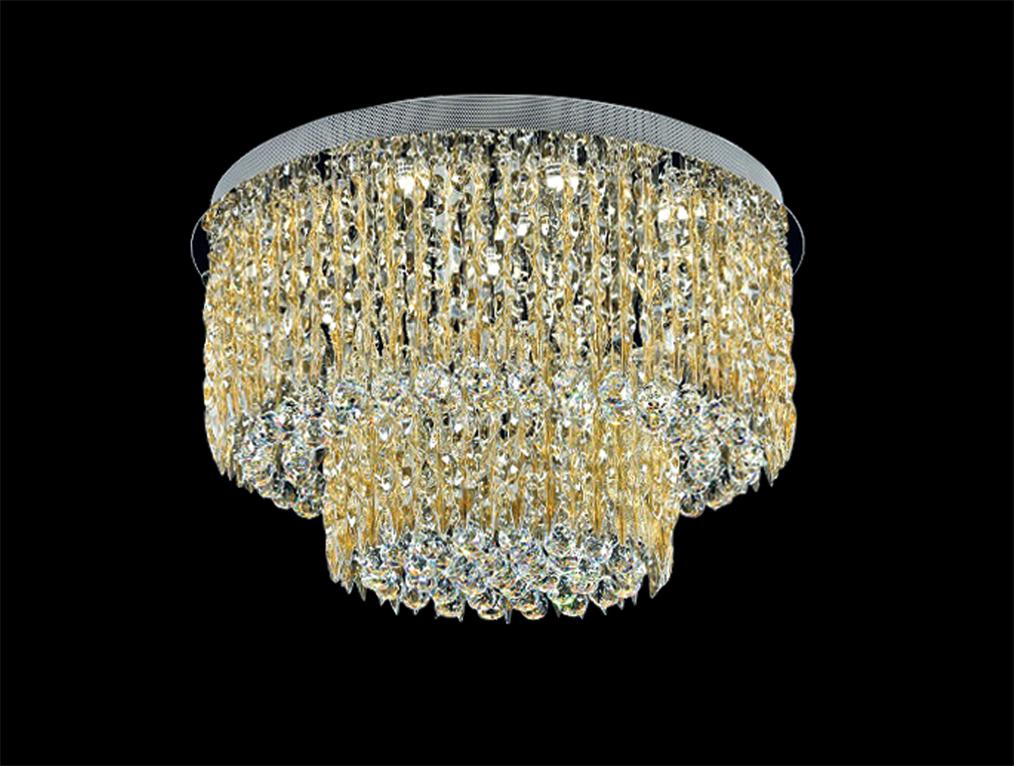 

Накладная люстра NEWPORT D80*H50 cm GU10 15*50W Chrome Clear crystal/Cognac glass [8315/PL], D80*H50 cm GU10 15*50W