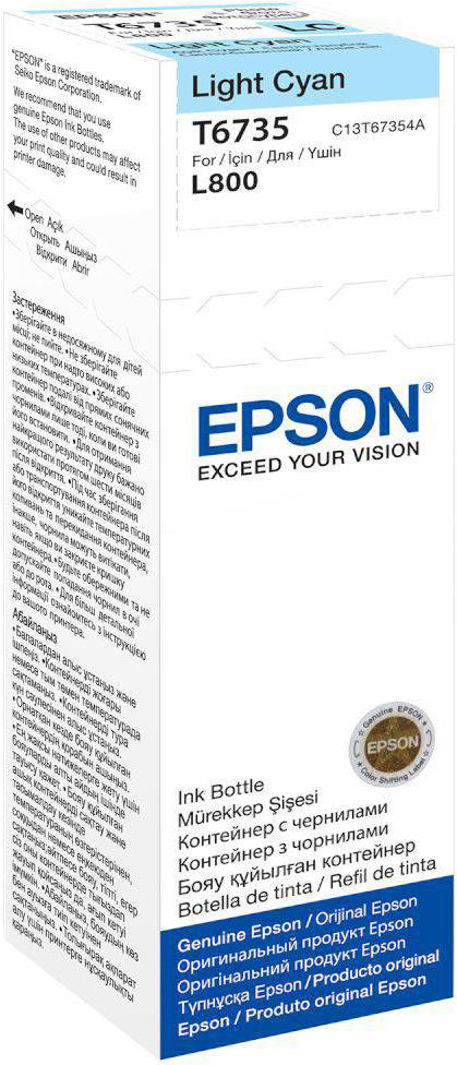 

Чернила Epson C13T67354A, Чернила Epson T6735 светло-голубые (C13T67354A)