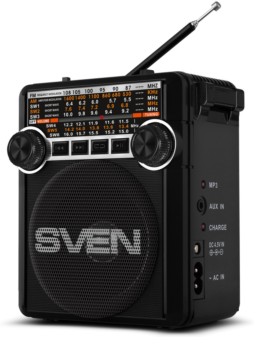 

Радиоприемник Sven SRP-355 (черный), Радиоприемник Sven SRP-355 черный (Sven SRP-355 Black)