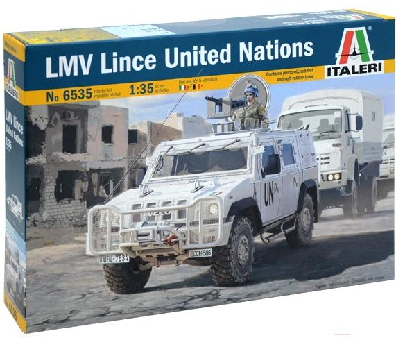 

Сборная модель Italeri Многоцелевой бронированный автомобиль LMV Lince ООН [6535], Сборная модель Italeri Многоцелевой бронированный автомобиль LMV Lince ООН 6535