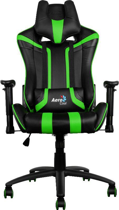 

Кресло AeroCool AC120 AIR черный/зеленый, AC120 AIR с перфорацией
