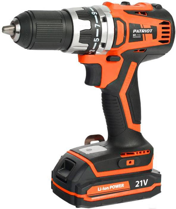 

Дрель-шуруповерт Patriot BR 210Li 180301550, Электродрель Patriot BR 210Li 180301550
