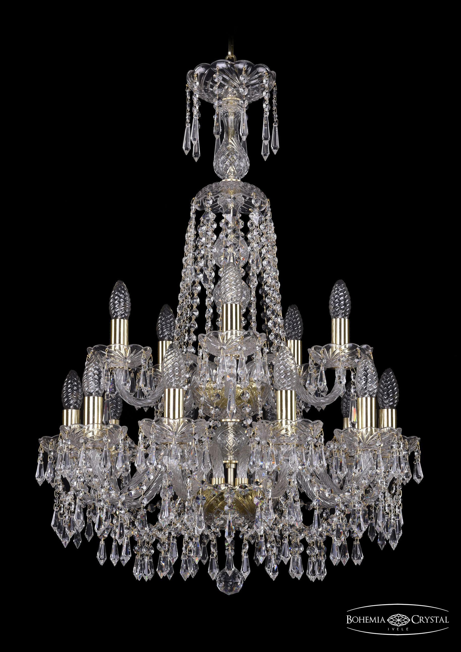 

Подвесная люстра Bohemia Ivele Crystal 1403/10+5/195/XL-84/2d/G