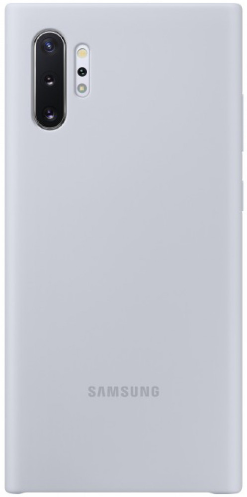 

Чехол для телефона Samsung Silicone Cover Note10+ серебристый [EF-PN975TSEGRU], Silicone Cover Note10+