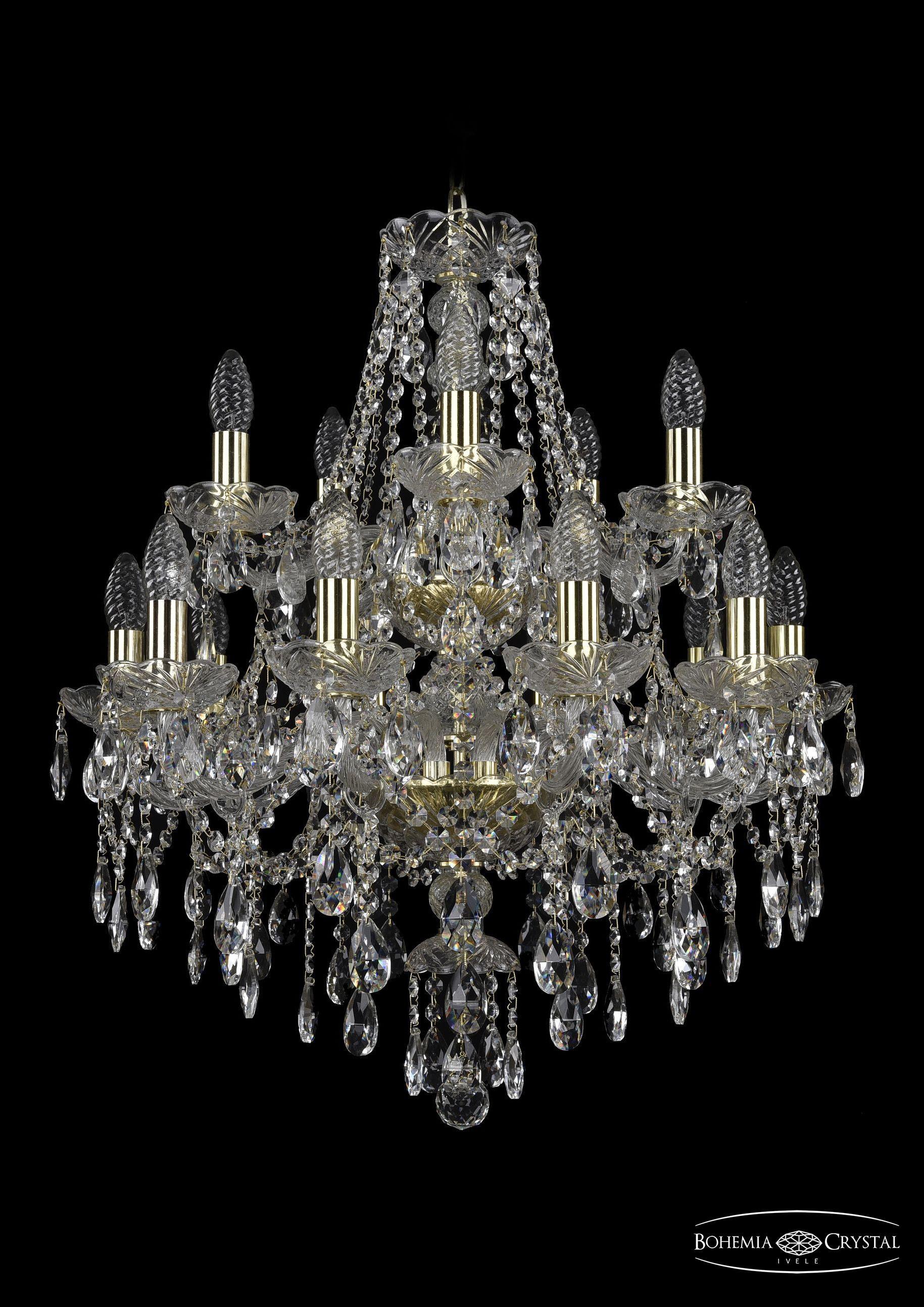 

Подвесная люстра Bohemia Ivele Crystal 1415/10+5/200/2d/G