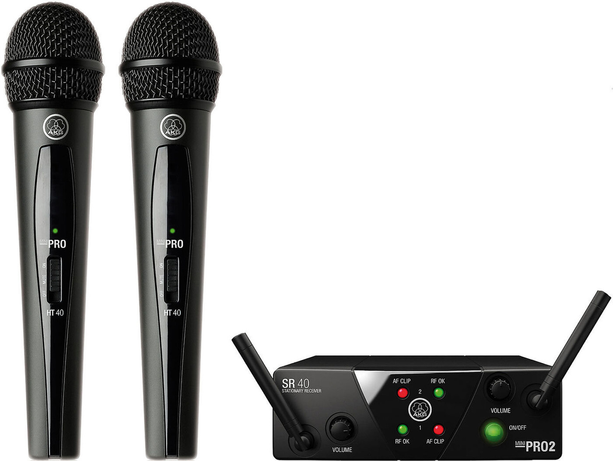 

Микрофон AKG WMS40 Mini 2 Vocal Set US25B/D, WMS40 Mini 2 Vocal Set US25B/D